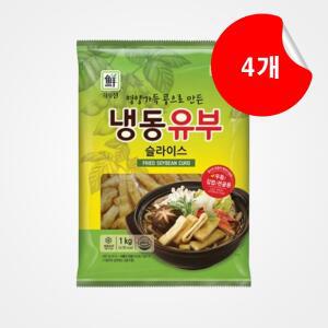 [사조대림] 냉동 유부 슬라이스 1kg x 4개