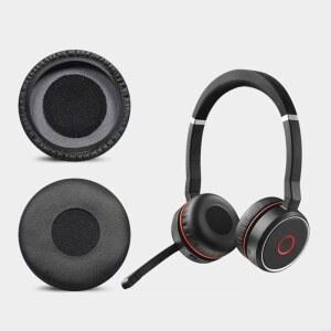 Jabra Evolve 20se 30II 40 65+ 75용 이어 패드 쿠션 소프트 커버 2개