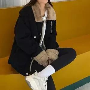 셀럽하우스 캐주얼 아우터 데일리 안감 퍼 데님 자켓