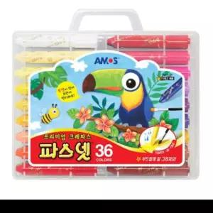 아모스 파스넷 프리미엄 크레파스 36색