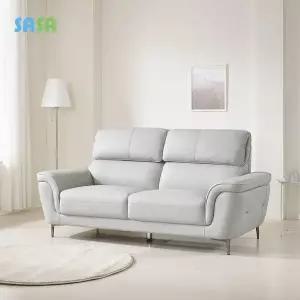 [SASA](E)데코라인 크런치 신소재 가죽 3인소파