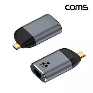 [COMS]고품질 TBZ Coms USB Type C to RJ45 2.5G 이더넷 유선랜카드 컨버터 C타입 네트워크 2.5gbps WFNIP