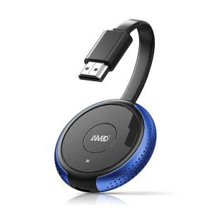 AIMIBO iOS Wireless Display Adapter 4K 5G - Direct Plug & Play HDMI Dongle for i Phone Pad Smartphone Tablet Laptop Cast Video to HDTV Monitor Projector Support Airplay Miracast DLNA