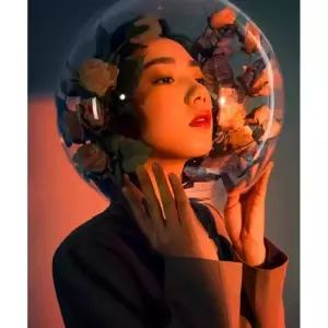 투명 헬멧 디스플레이 특이한 아크릴 바이크 커버 직경 카본