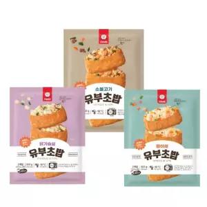 천일식품 유부초밥 3개 골라담기 햄야채 닭가슴살 소불고기)