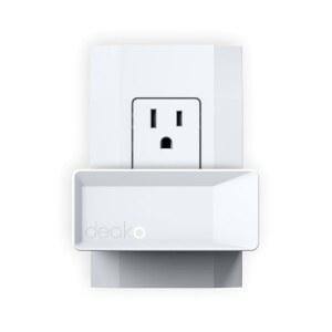 Deako Smart Plug Compatible with Alexa Google Assistant Samsung SmartThings Remote App Control 15A /120V 흰색 화이트