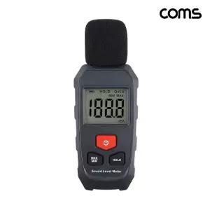 ( )디지털 소음 측정기 최대 130dB 소음계 테스터기 층간 소음 데시벨 LCD 알림 HD296