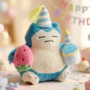 ( )잠만보 생일 케이크 가방고리 12cm