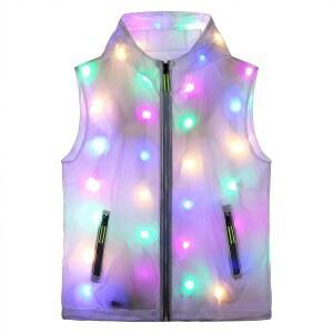 JincaNiu LED Light Up Hoodie Jacket & Pants Set for Rave Festival Party Carnival Men Women Costume Outfit Suit Glow Neon EDM