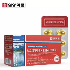 헤링오일 플러스1000 오메가11 복합지방산 비타민E 토코페놀 레몬향캡슐 30캡슐