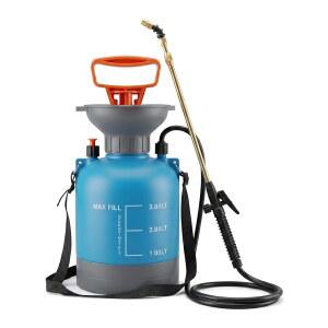 3L Blue Hanging Plant Waterer with Telescopic Wand Long-Reach Watering Can er for Hard-to-Reach High Baskets & Wall Planters Indoor /Outdoor Garden Tool