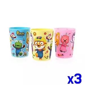 고품질 TBZ 캐릭터 플라스틱컵 3P x3개 어린이컵 유아컵 키즈컵 아동컵 어린이컵 유아동컵 키즈컵 WFNKBPS