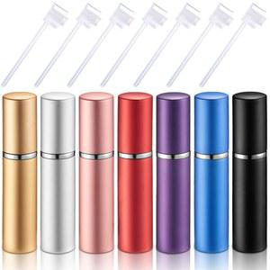 Motiskyy 70 Pcs 5ml Refillable Perfume Atomizers Bulk - Mini Travel Cologne ers with Refill Pump & Transfer Tool for Makers Small Studios (Mixed Color)