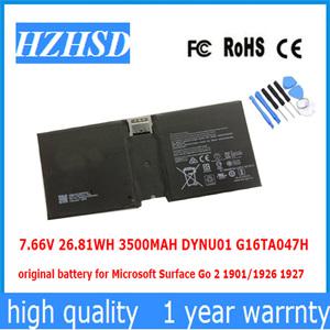 마이크로소프트 서피스 Go 2 1901/1926 1927용 7.66V 26.81WH 3500MAH DYNU01 G16TA047H 배터리