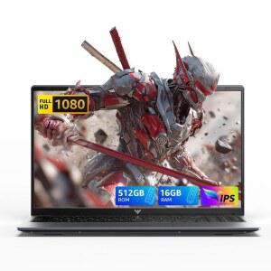 MALLACE 2025 노트북, 15.6인치 IPS, 쿼드코어 N97(최대 3.6GHz) 윈도우 11 16GB DDR4 512GB SSD, 메탈 쉘, BT5.0, 5G WiFi, USB3.2, 타입_C, 웹캠, 38Wh
