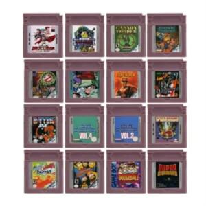 GBC 게임 16 비트 비디오 카트리지 콘솔 카드 Alpha Warriors Duke Treehouse of Horror for