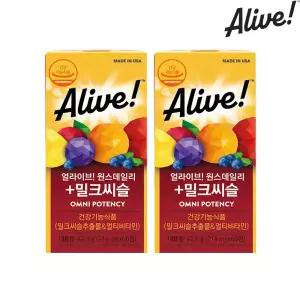 얼라이브 원스데일리 밀크씨슬 멀티비타민 60정 2병