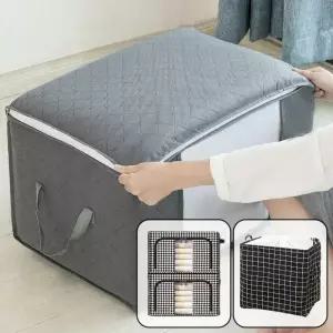 대용량 리빙박스 캠핑 폴딩박스 가로세로 세탁 이불 옷 정리함 수납함 바구니 주머니 66L 72L 100L