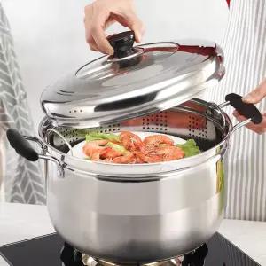 키친아트 스텐 마이스터 찜냄비 24cm 찜기 찜솥