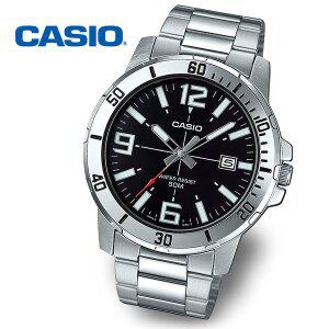 [카시오][정품] CASIO 카시오 흑새치 MTP-VD01D-1B 남성 야광 메탈시계