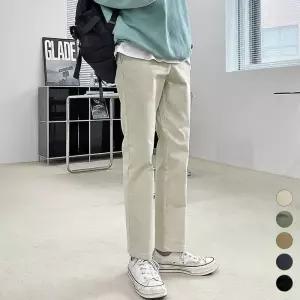 핸써밍 빅사이즈 (S~4XL) 옆밴딩 9부 면바지 5컬러