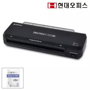 [현대오피스] A4 코팅기 NEW PL-3002 +코팅지 25매 가정용 빠른예열 60초 자동절전 4롤러 용지걸림제거