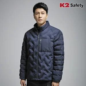 K2 세이프티 동계 경량 패딩 자켓 남녀공용 겨울 퀄팅 회사 단체복 점퍼 이월상품 JK-F3101 네이비