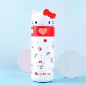 오너클랜 산리오 헬로키티 3D 피규어 스텐 텀블러 350ml 피규어텀블러 빨대물컵 휴대용보틀