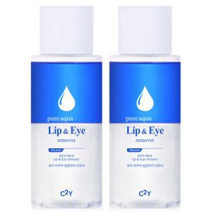 C2Y 아쿠아 립앤아이리무버 메이크업 클렌징 대용량 리무버 300ml 2개