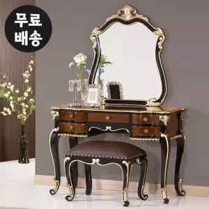 델피 엔틱 화장대 세트 원목 콘솔 안방 서랍 수납