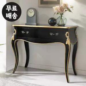 비에 원목 엔틱 콘솔 테이블 골드 현관 인테리어