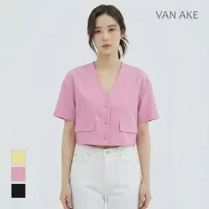 [반에이크] 루즈핏 브이넥 반팔점퍼_VB37JKUD05Z