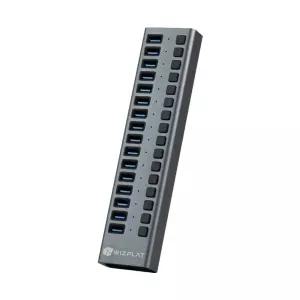 위즈플랫 WIZ-H160S 16포트 유전원 USB허브 USB3.2 Gen2 96W 충전