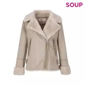 SOUP [본사] 정상가 278000원 | 페이크 퍼 칼라 무스탕 OZBMUT1)