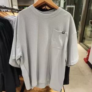언더아머 UA 라이벌 와플 남성 크루 티셔츠 1383106-011