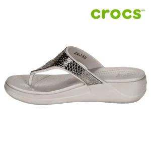 크록스 웨지 샌들 /g1- 206303-0GO / Womens Crocs M