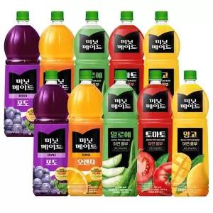[셀러허브]미닛메이드 1.5L 오렌지(50)+포도(40)+토마토+망고+알로에 (S27380408)