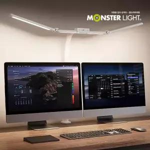 몬스터라이트 트리플헤드 와이드 LED 조명 책상조명 스탠드 랜턴