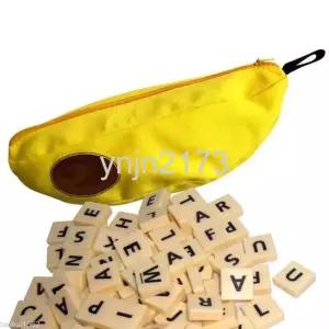  호환 새로운 바나나그램 단어 게임 퍼즐 학생 파티 편지 주머니