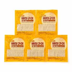 [서울지앤비] 버터구이 오징어 70g x 5개 - 간식용 안주용 오징어