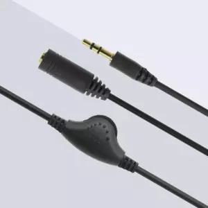AUX이어폰 연장 케이블 3.5mm 3극 볼륨조절휠 3m MF 확장선