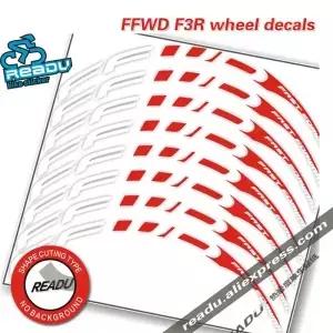 FFWD F3R 도로 자전거 휠 그룹 스티커 교체 프레임 높이 30mm 데칼 깊이
