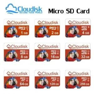 클라우 SD 메모리 카드 1GB A1 클래스 10 U3 V30 TF 휴대폰 태블릿 카메라용