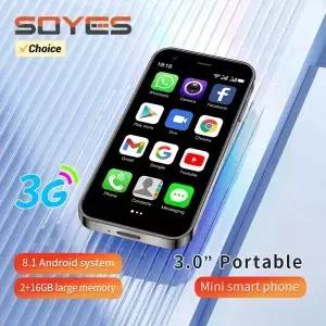 SOYES XS5 미니 스마트폰 30 Android8 쿼드 코어 2GB RAM ROM 듀얼 SIM 대기 3G 네트워크 소형 전화기