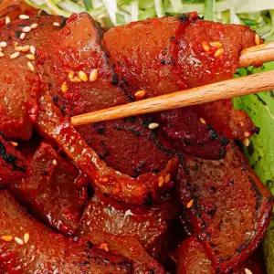 맛담은 매콤 쫄깃 불 양념 돼지 껍데기 200g x 5팩