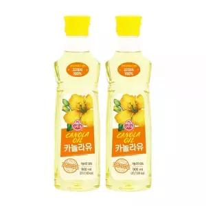 오뚜기 카놀라유 식용유 가정용 식당용 900ml 2개 MNS