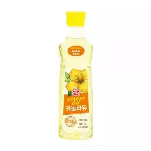 오뚜기 카놀라유 식용유 홈쿡 부침 튀김 요리재료 900ml MNS