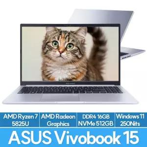 ASUS 비보북 15 M1502YA-BQ525W 라이젠7 5825U 16GB 512GB WIN11탑재 사무용 인강용 노트북 EU