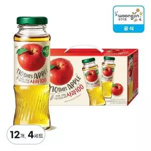 [웅진식품] 자연은 사과 병 180ml, 12개, 4세트