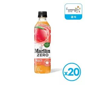 [웅진식품]웅진 자연은 더말린 복숭아 500ml 20개